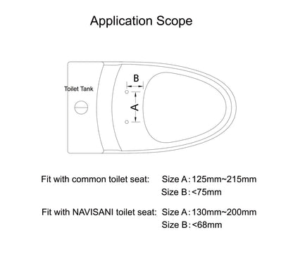 Plastic Sanitary Cold Water Toilet Seat Bidet